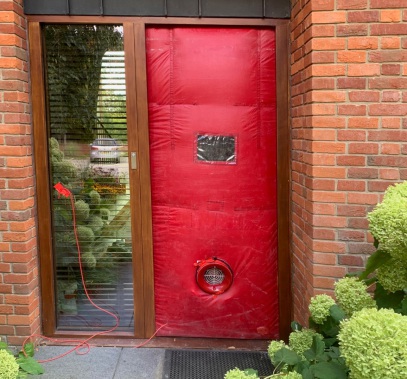 Blower Door (photo: courtesy P Kaye)