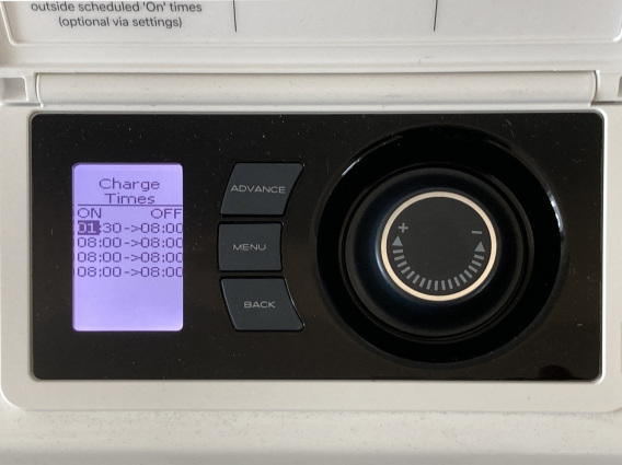 Advanced Charge Time Settings on the Dimplex Quantum HHRSH
