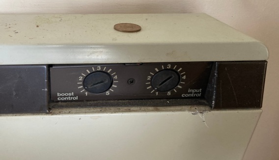 One of the old storage heaters